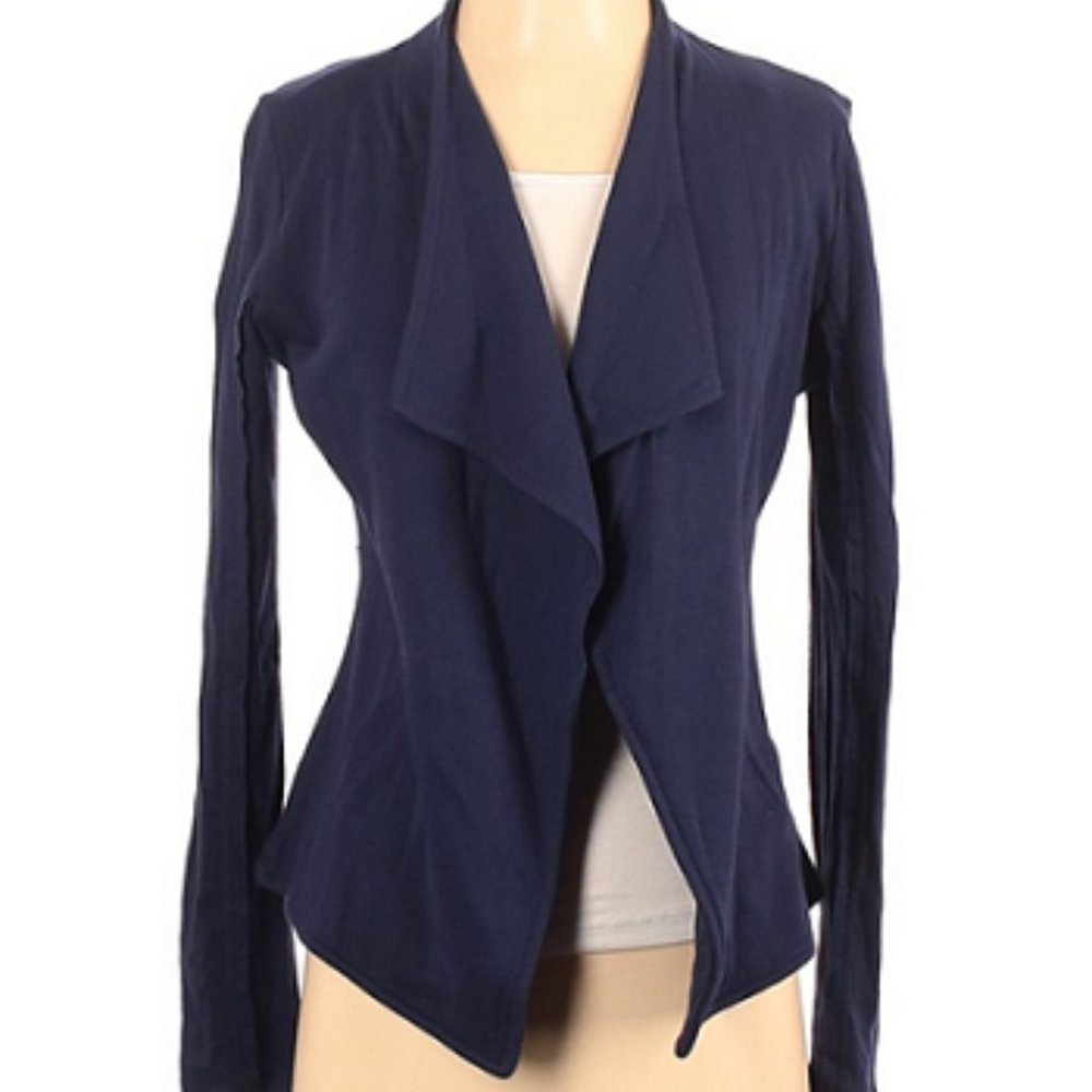Caslon Navy Blue Cotton Blazer XS